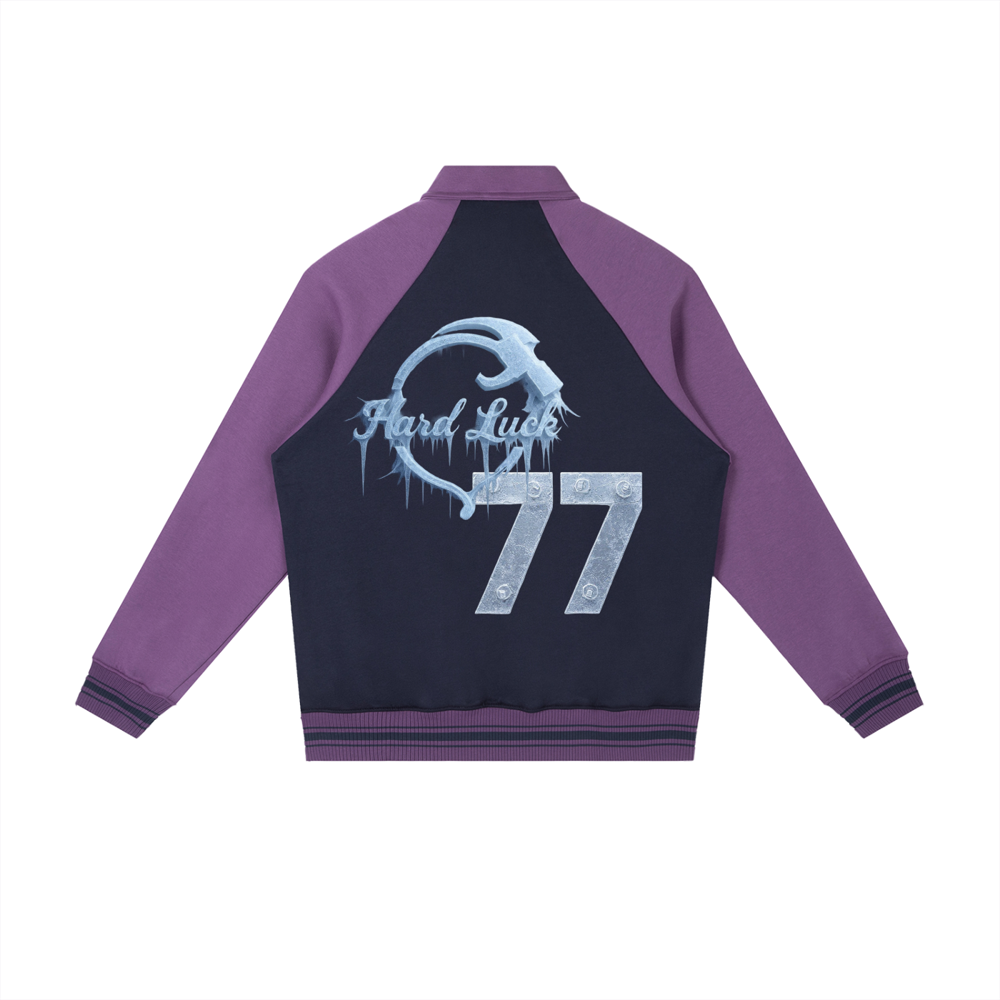 Cold Fortune "77" Raglan Sleeve Baseball Jacket