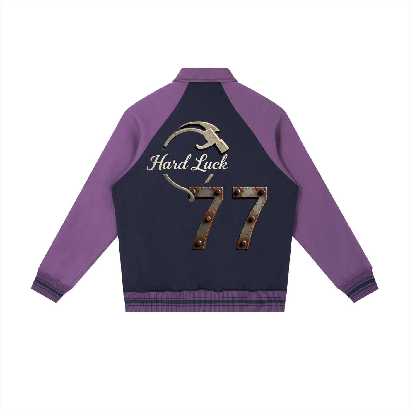Fortune & Fate "77" Raglan Sleeve Baseball Jacket
