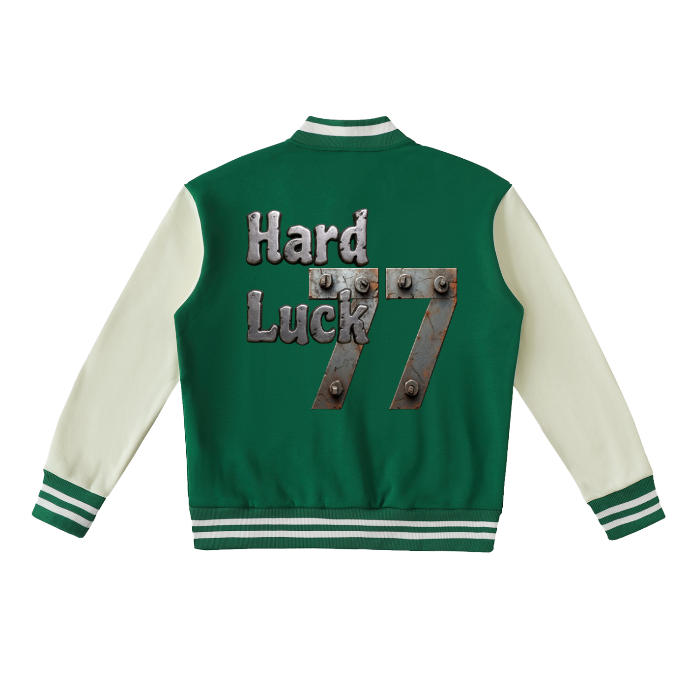 Uptown Ace Iron Born Two-Tone Fleeced Varsity Jacket