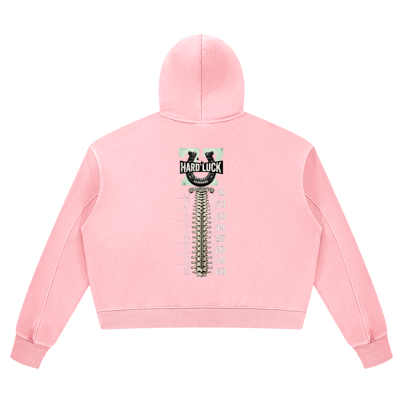 GRIDIRON GUT CHECK - Headhunter 77 Captain Women's Cropped Hoodie - Hard Luck Apparel