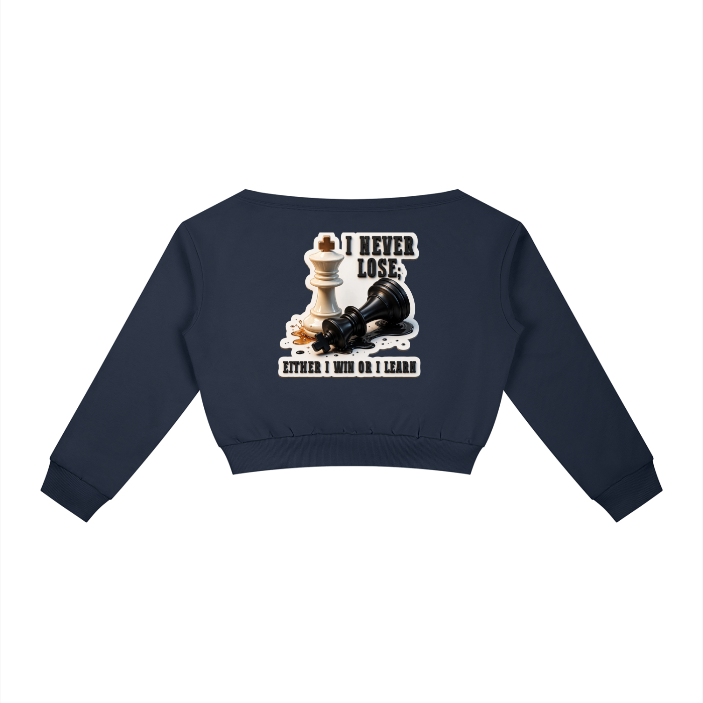 The Last Move Off-the-Shoulder Sweatshirt by HardLuck Apparel