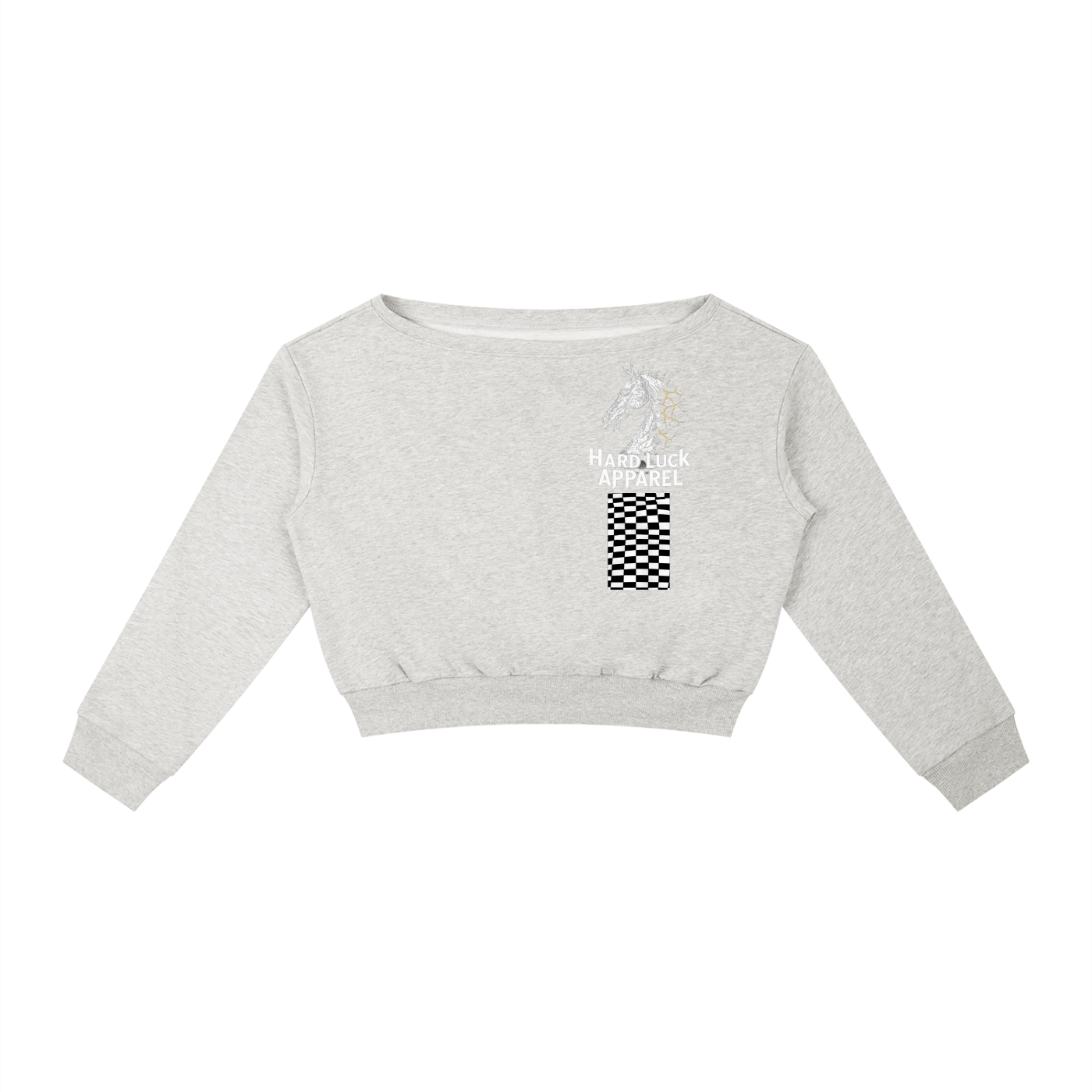 The Last Move Off-the-Shoulder Sweatshirt by HardLuck Apparel