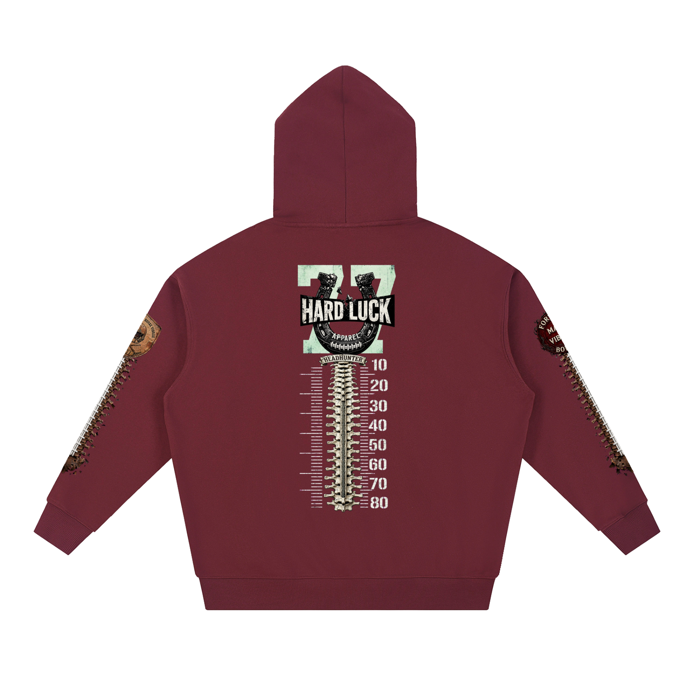 GRIDIRON GUT CHECK — HEADHUNTER 77 CAPTAIN HEAVYWEIGHT HOODIE