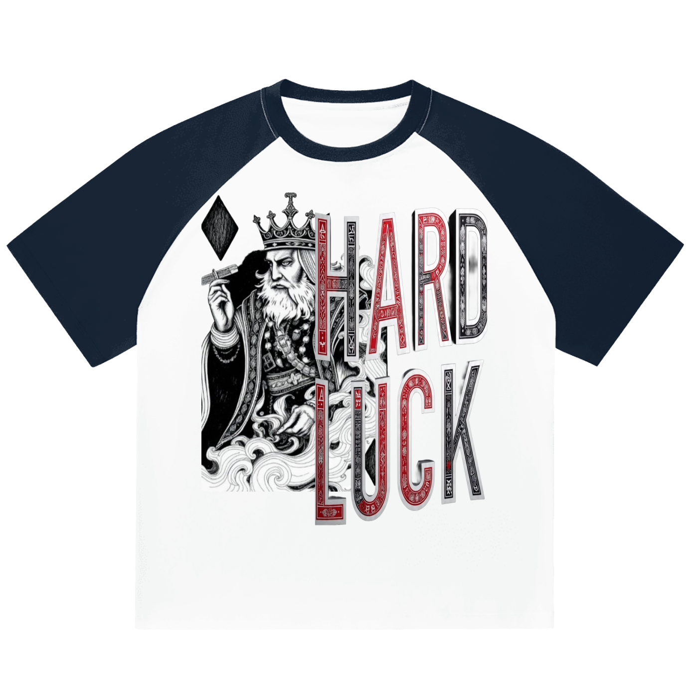 Smoked. Kings Color-Blocked Raglan Sleeve T-Shirt