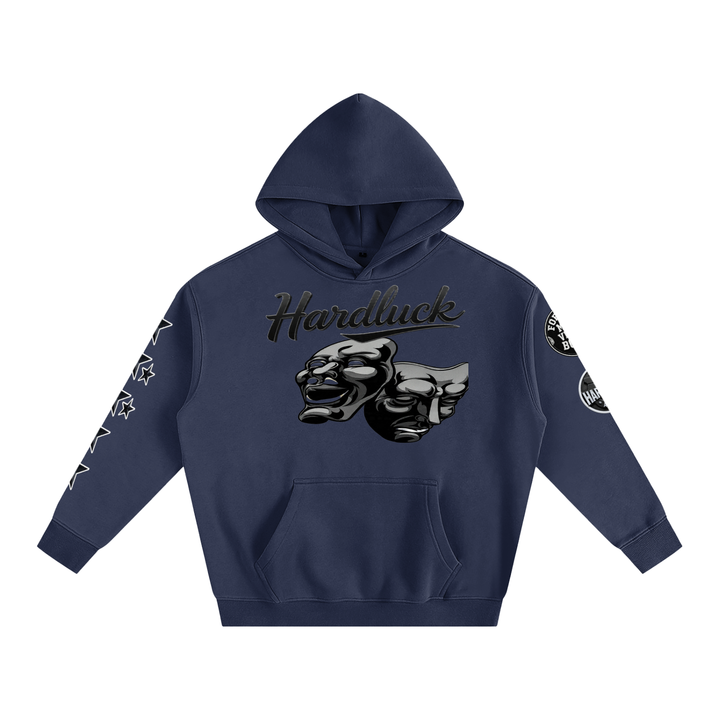 Comedy & Tragedy Oversize Fleeced Hoodie