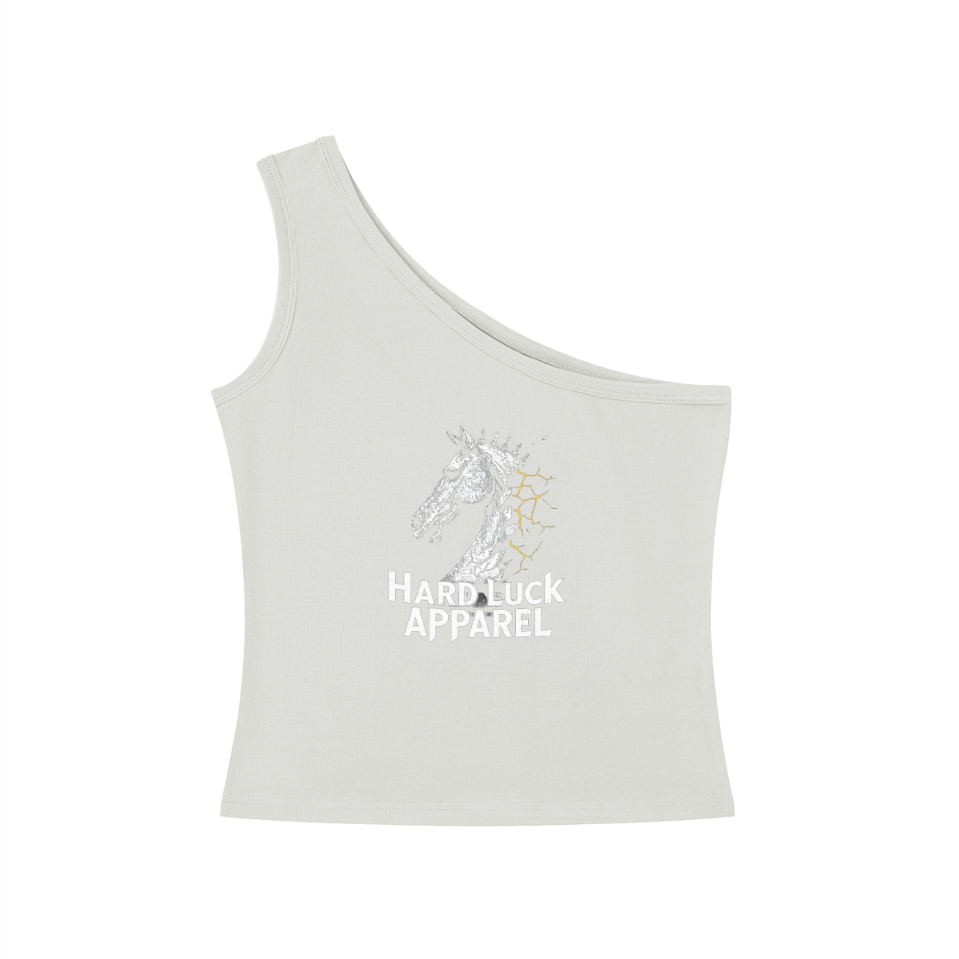 The last Move One-Shoulder Crop Tank Top