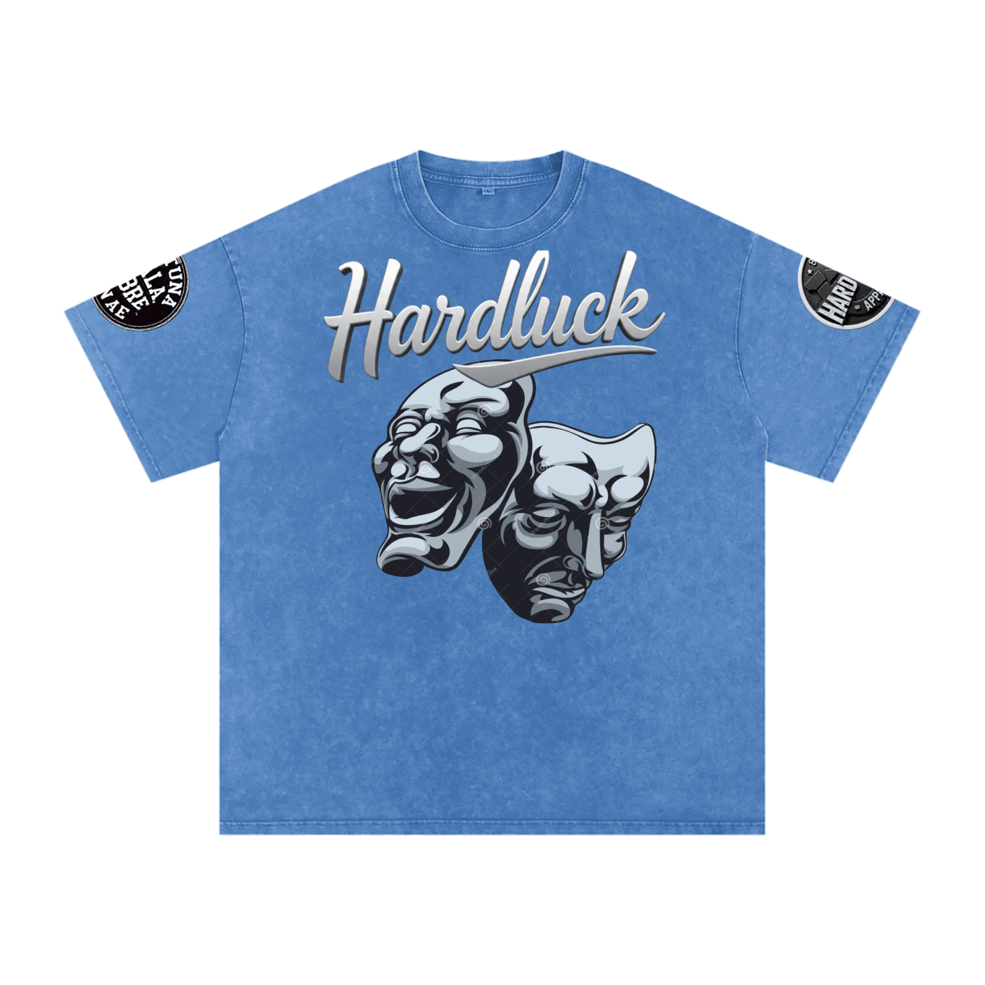 Comedy &Tragedy Snow Washed Oversized Cotton T-Shirt