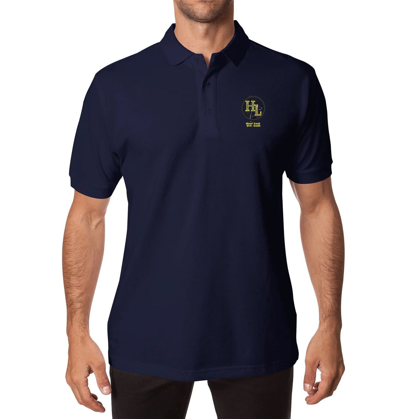 Unisex Adult Half printed Cotton Polo Shirt