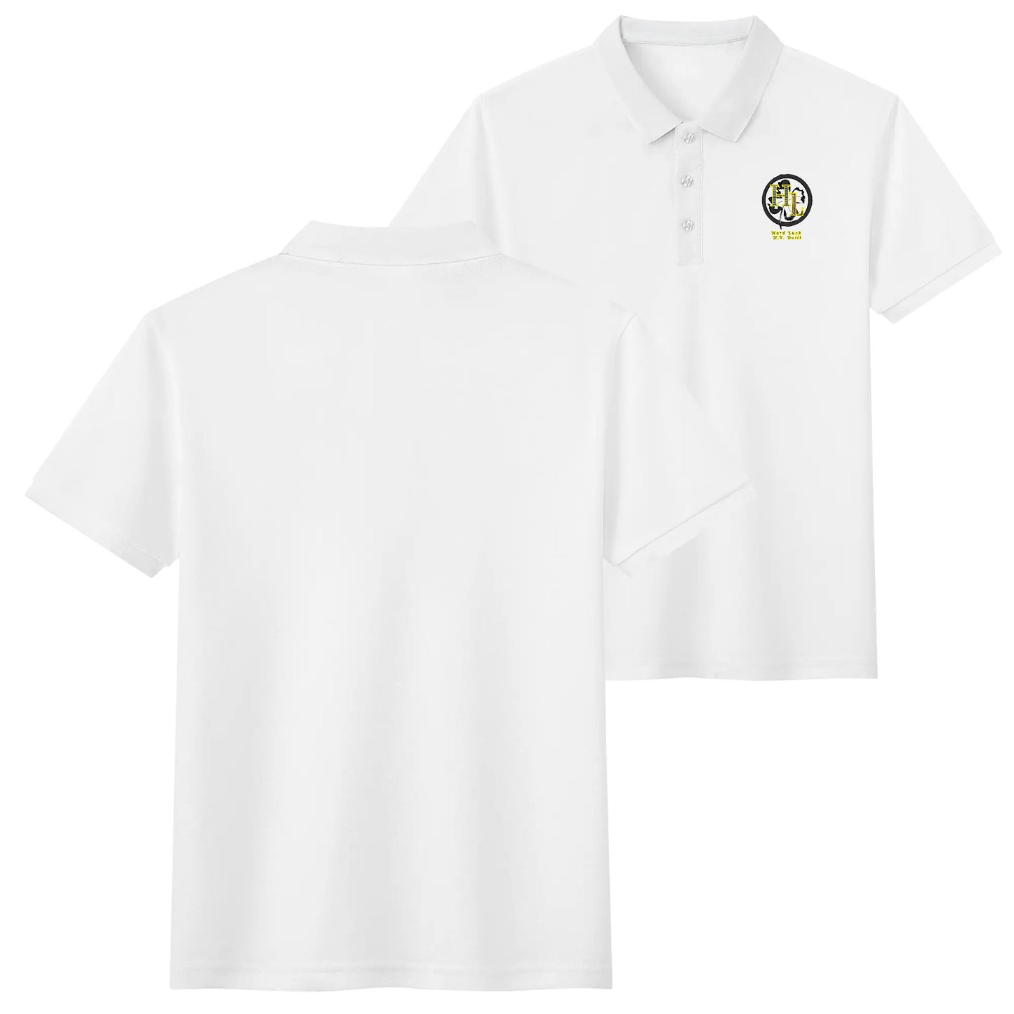 Unisex Adult Half printed Cotton Polo Shirt