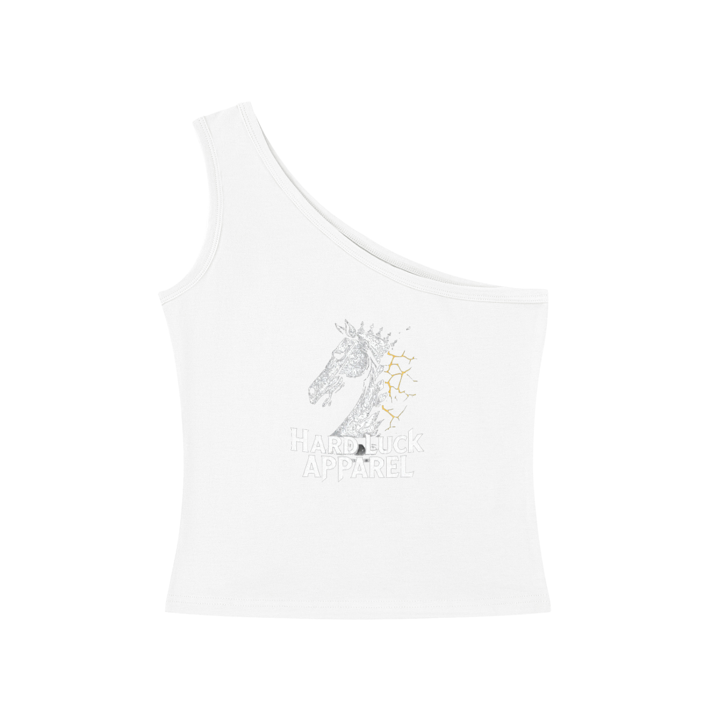 The last Move One-Shoulder Crop Tank Top