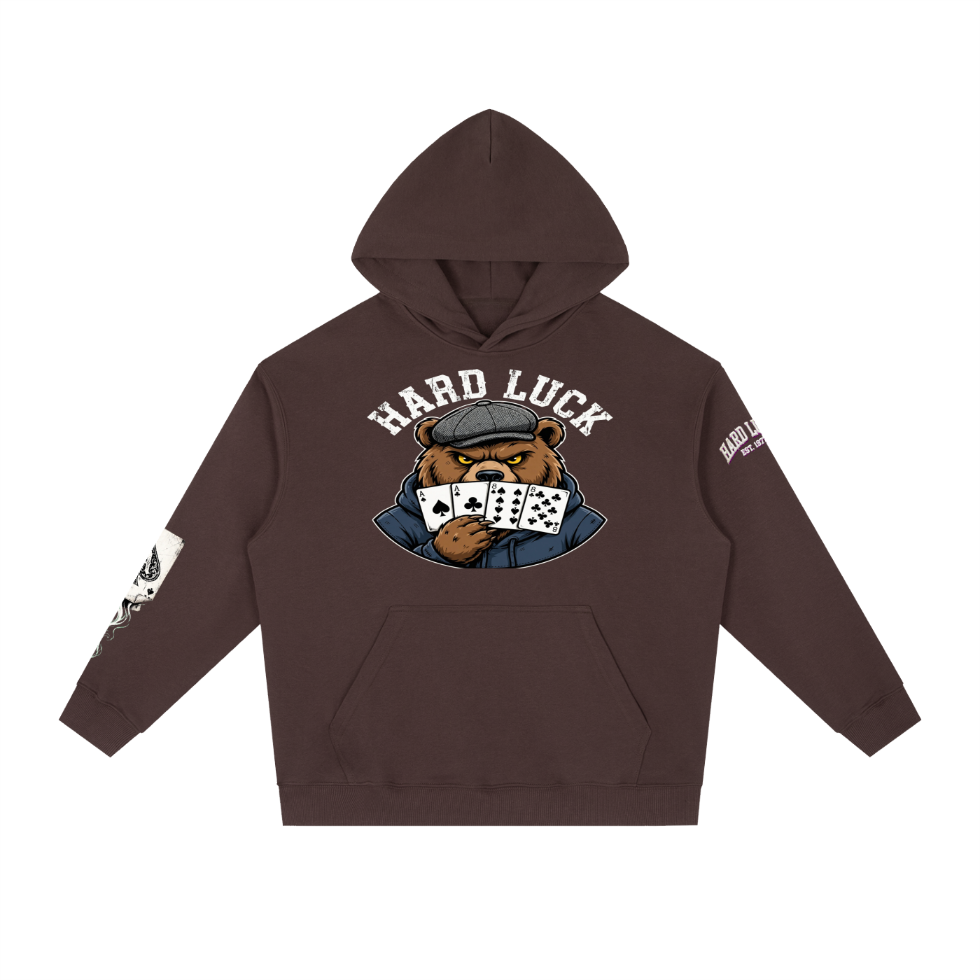 The Gambler: Ace Up the Sleeve Hoodie | Poker Streetwear | Hard Luck Apparel