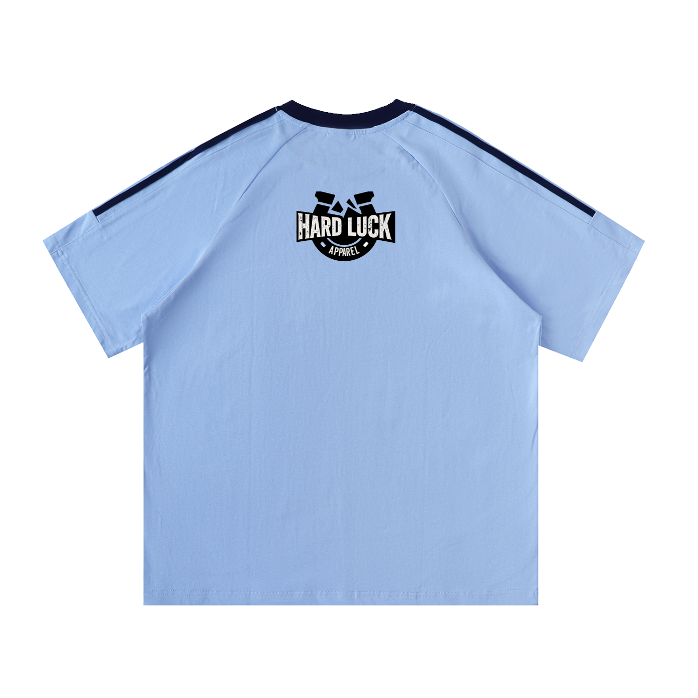 Smoked kings Contrast Tape Crewneck Cotton T-Shirt