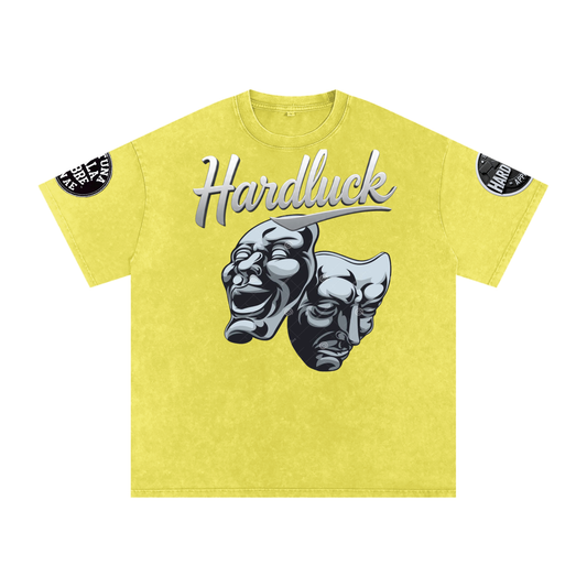 Comedy &Tragedy Snow Washed Oversized Cotton T-Shirt