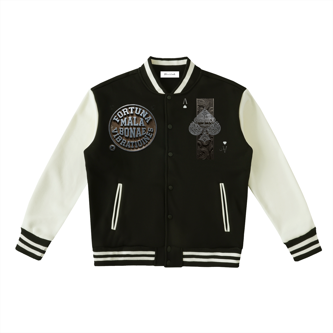 Uptown Ace Iron Born Two-Tone Fleeced Varsity Jacket