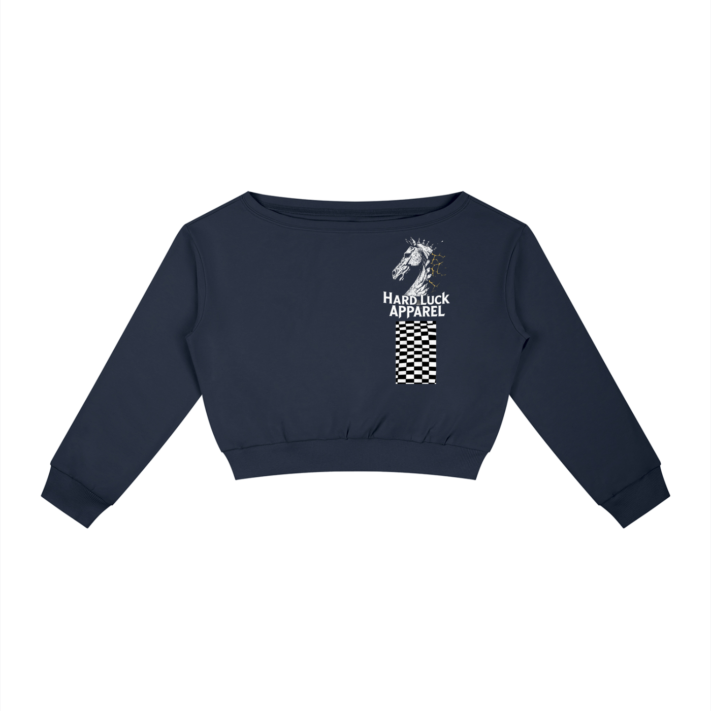 The Last Move Off-the-Shoulder Sweatshirt by HardLuck Apparel