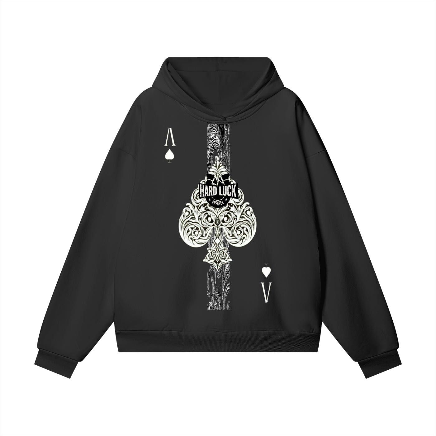 Noir Refined Uptown Ace  Heavyweight Hidden Pocket Fleece Hoodie