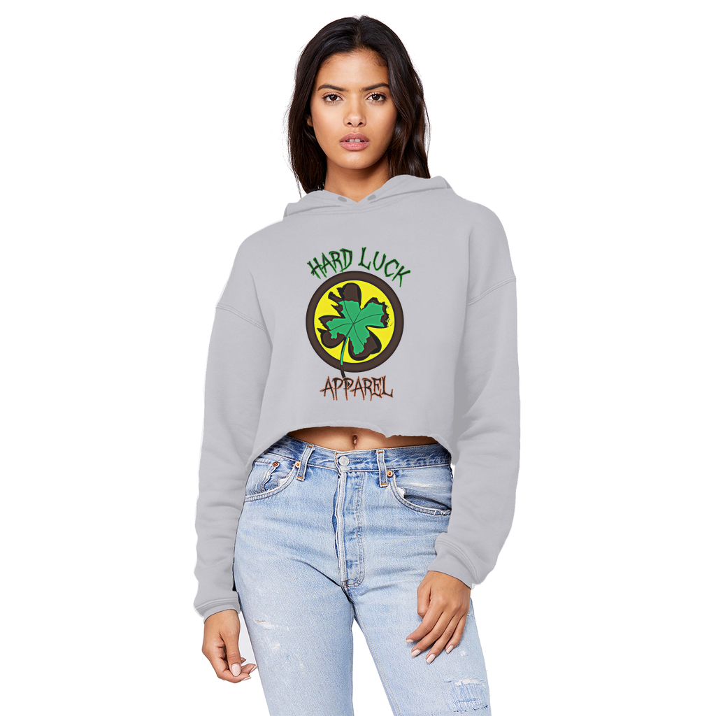 undefined Cropped Raw Edge Boyfriend Hoodie