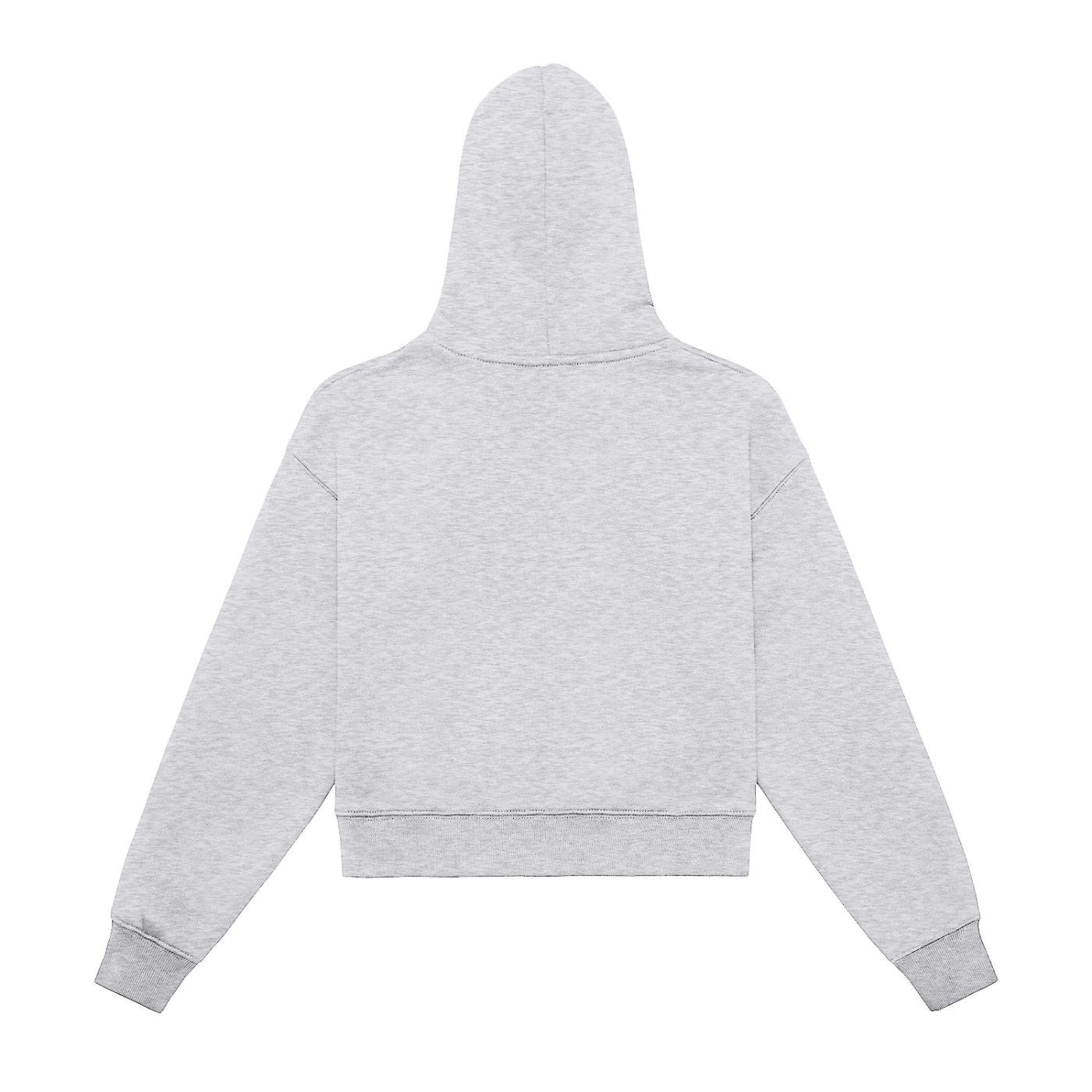 Hard Luck Fleeced Zip-Up Cropped Hoodie