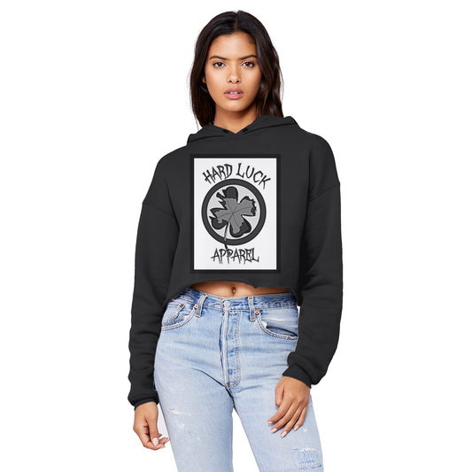 Hard Luck Cropped Raw Edge Boyfriend Hoodie