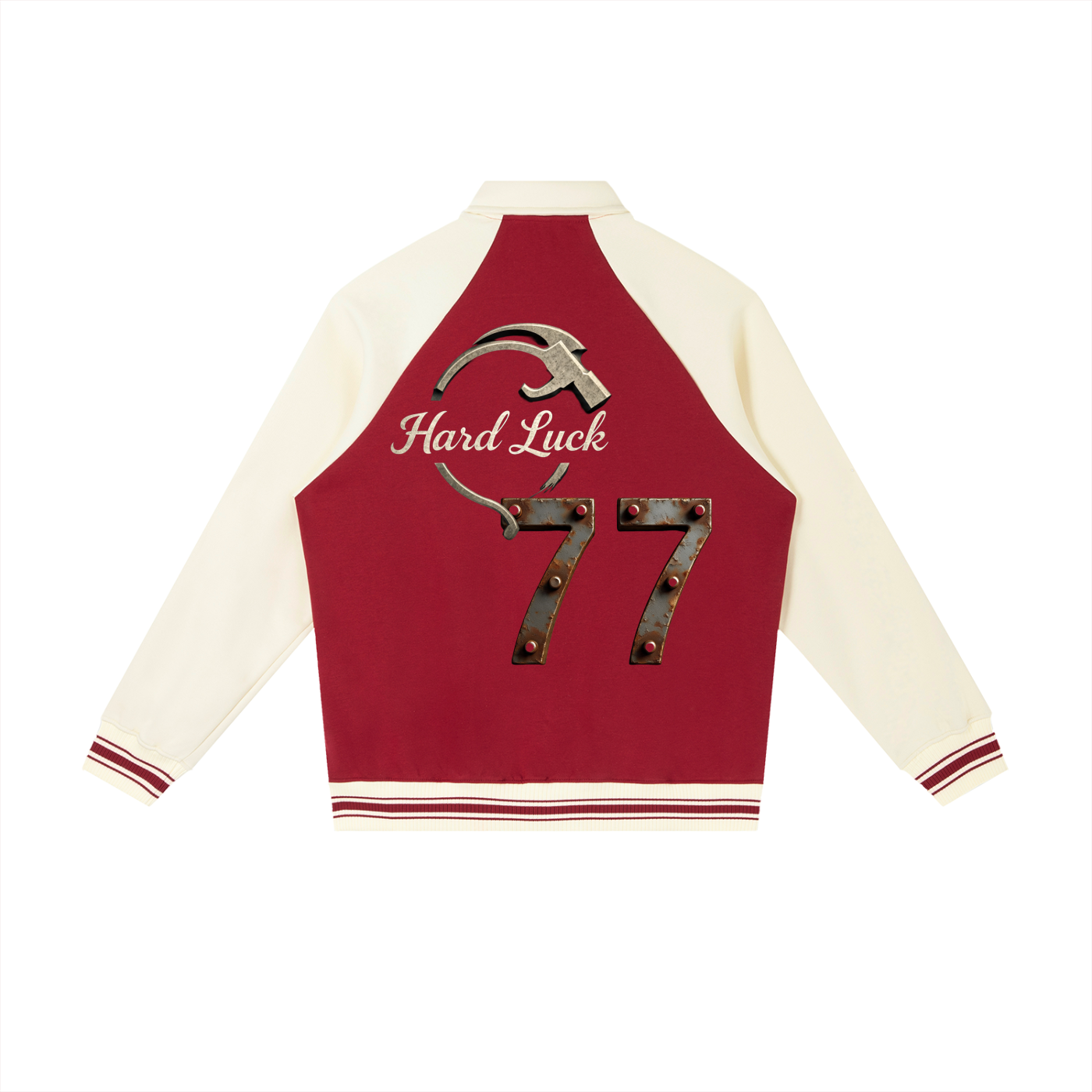 Fortune & Fate "77" Raglan Sleeve Baseball Jacket