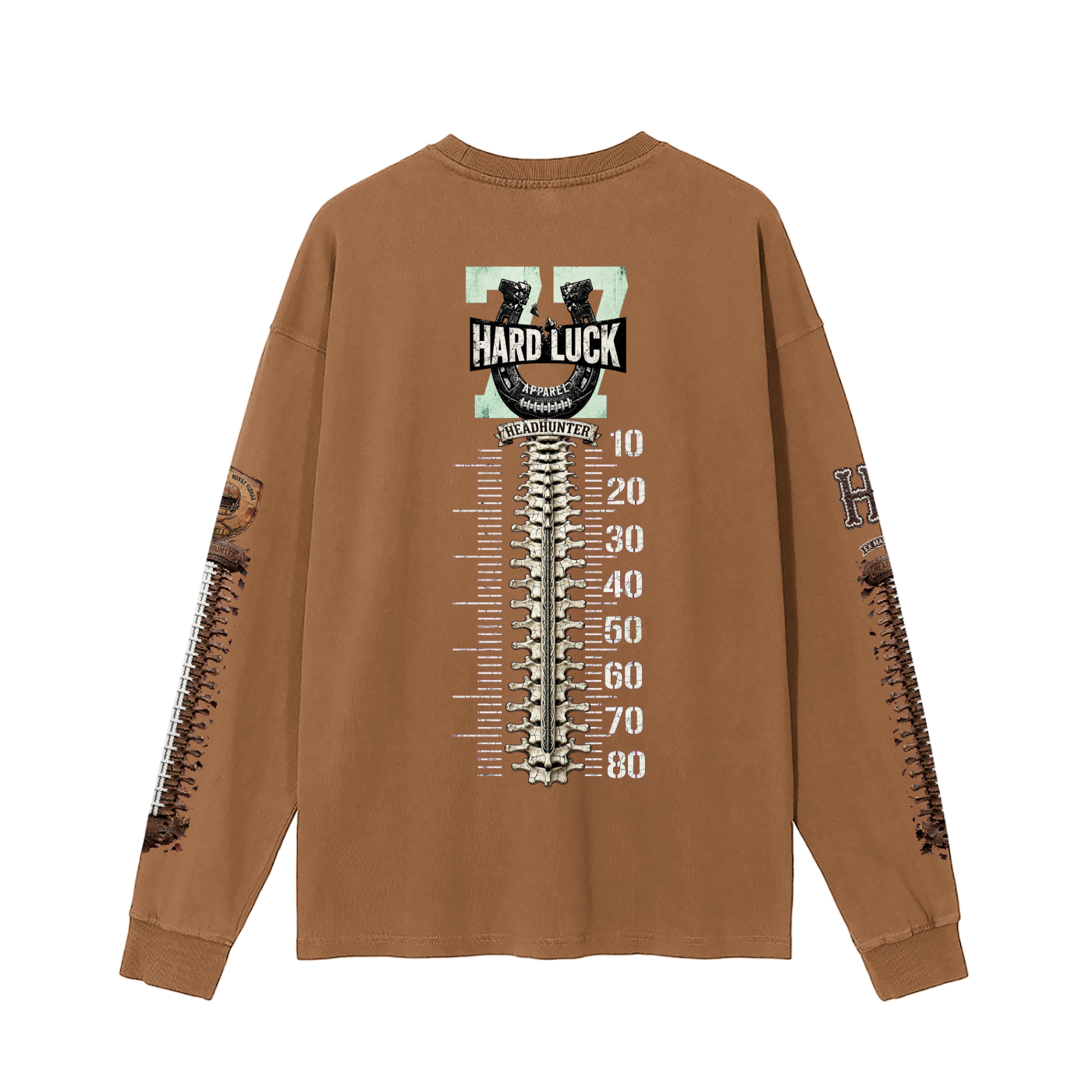 Hard Luck Apparel - Gridiron Gut Check Headhunter 77 Captain Long Sleeve Tee