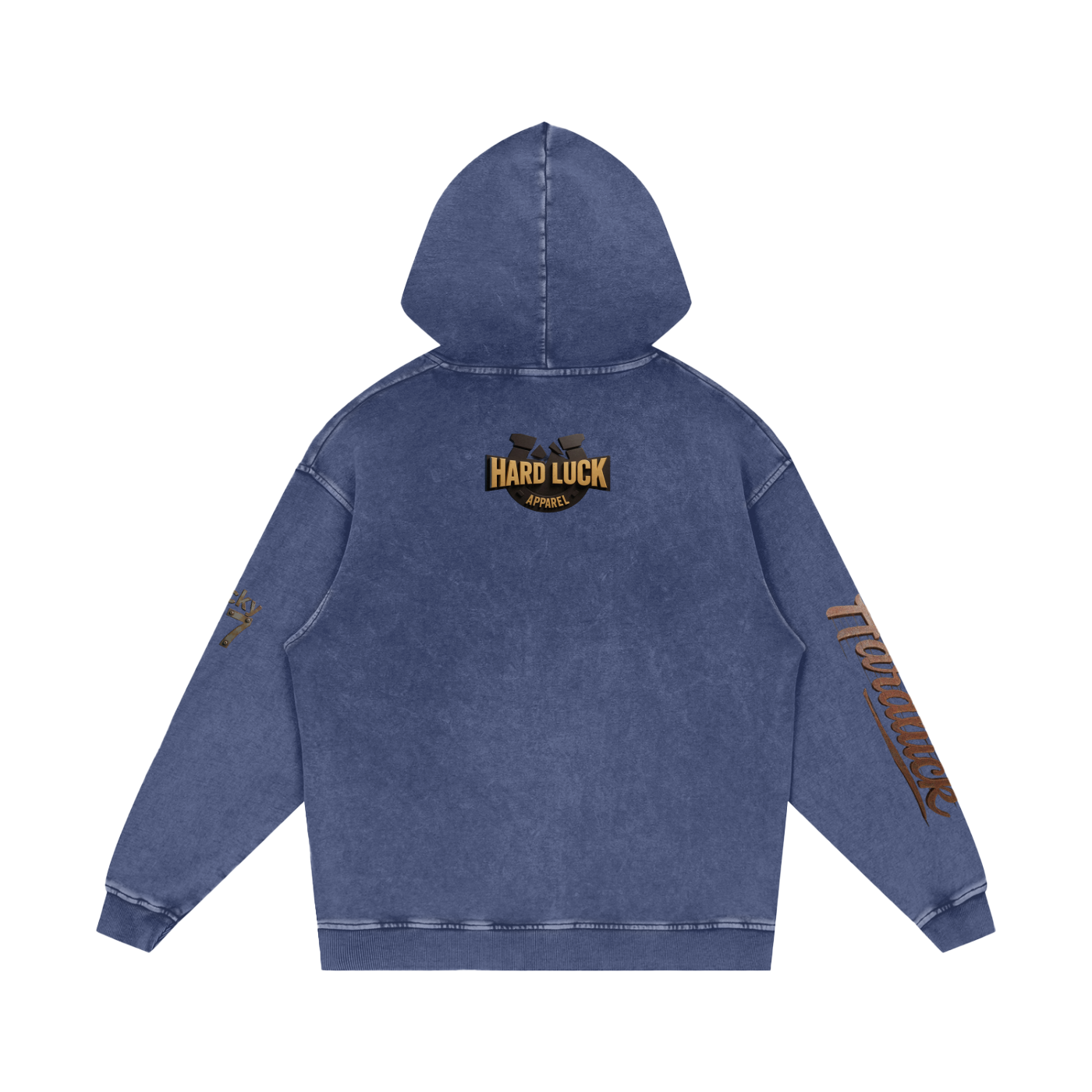 Snow Washed Loose Cotton Hoodie