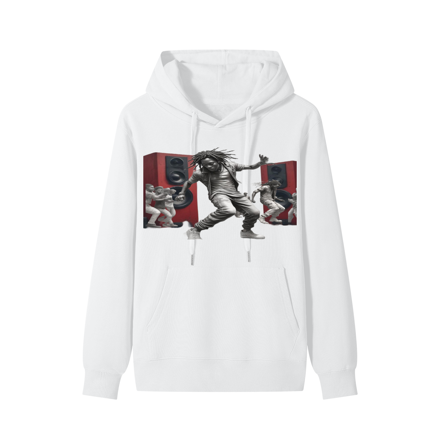 B-Boy in Motion Pullover Hoodie | Hip-Hop Streetwear | Hard Luck Apparel