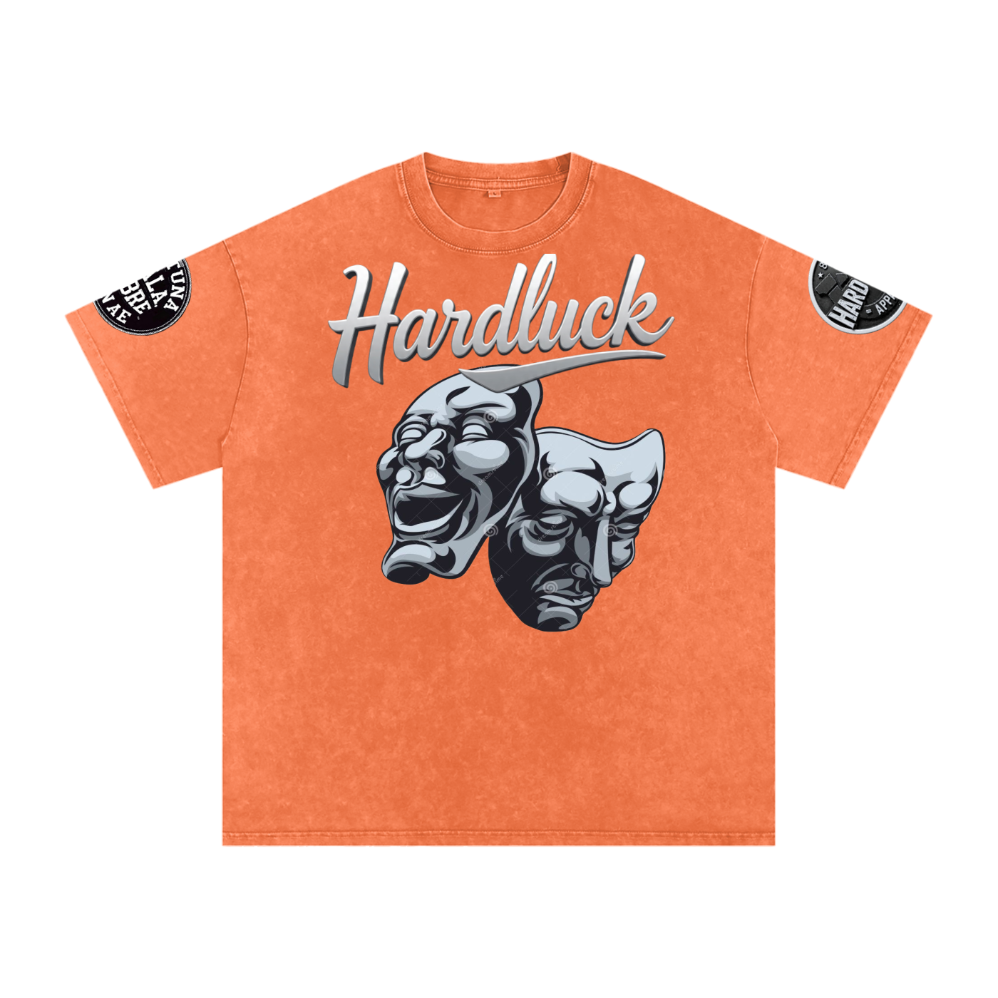 Comedy &Tragedy Snow Washed Oversized Cotton T-Shirt