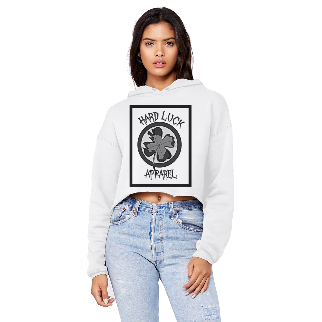 Hard Luck Cropped Raw Edge Boyfriend Hoodie