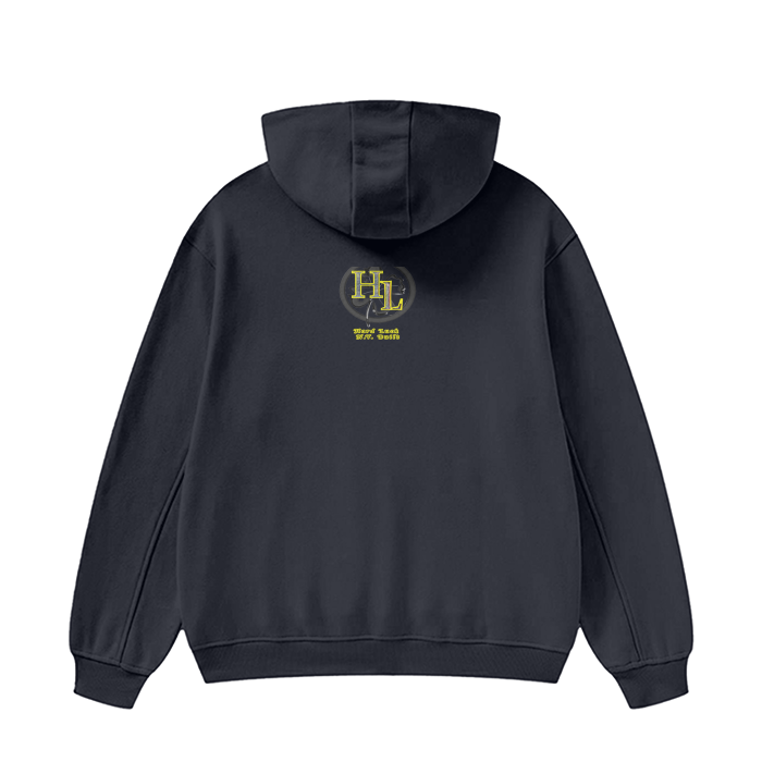 BUS Stop High Neck Insulated FOG Solid Color Fleece Hoodie - 385 GSM