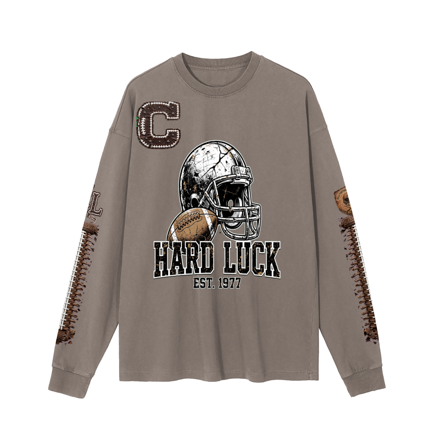 Hard Luck Apparel - Gridiron Gut Check Headhunter 77 Captain Long Sleeve Tee