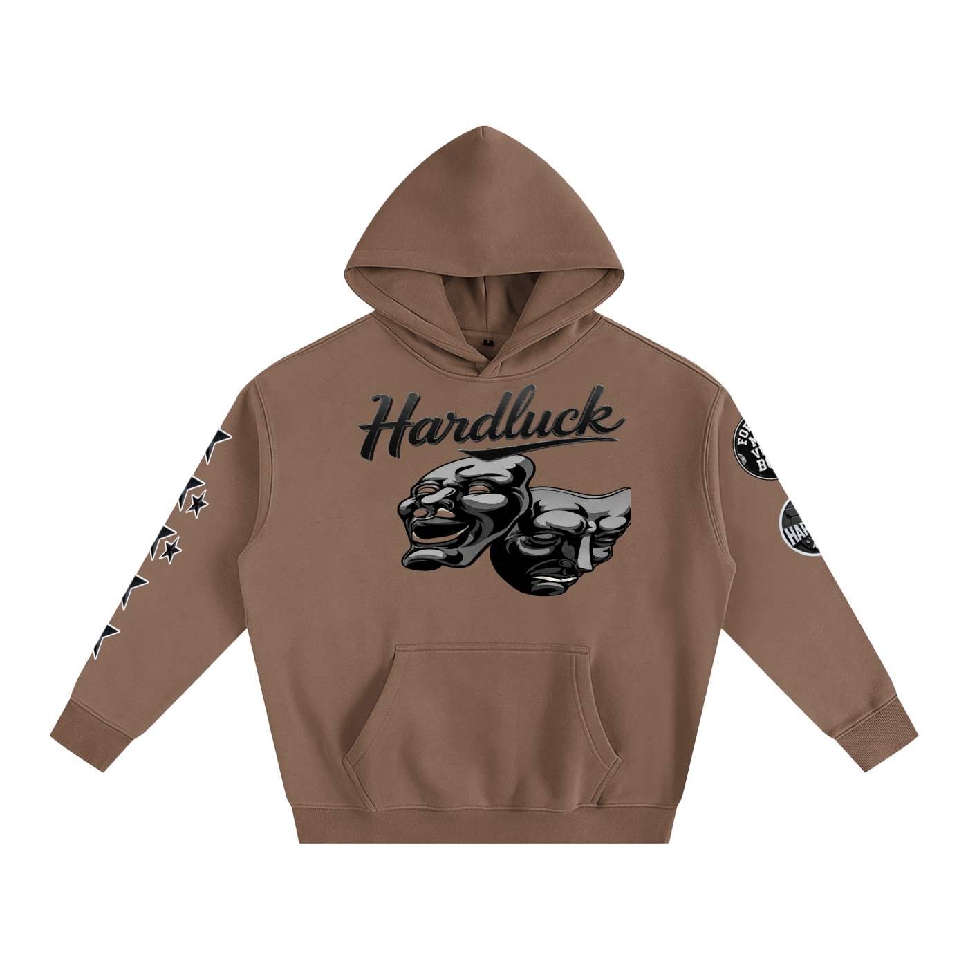 Comedy & Tragedy Oversize Fleeced Hoodie