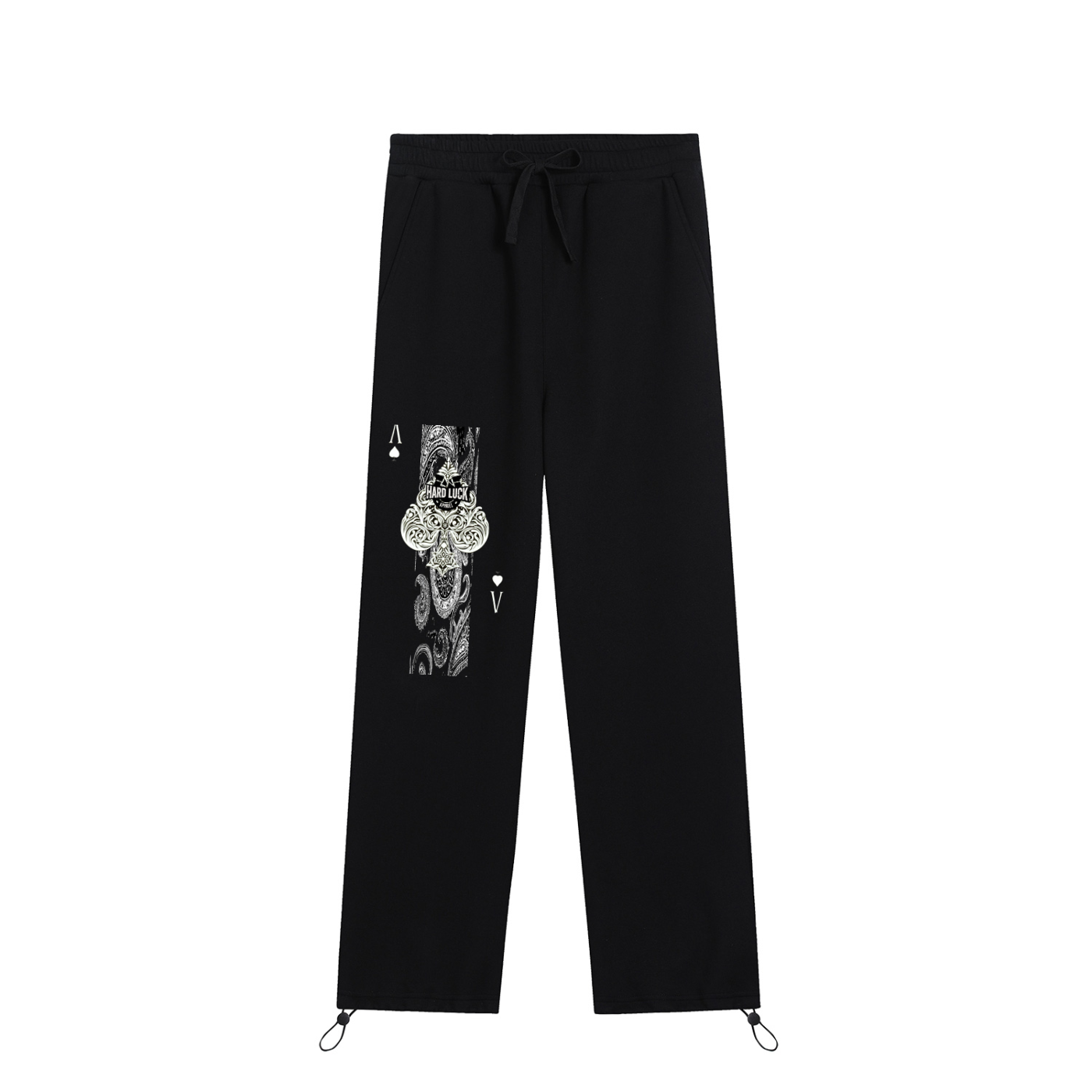 Noir Refined Uptown Ace  Essential Drawstring Straight-Leg Sweatpants