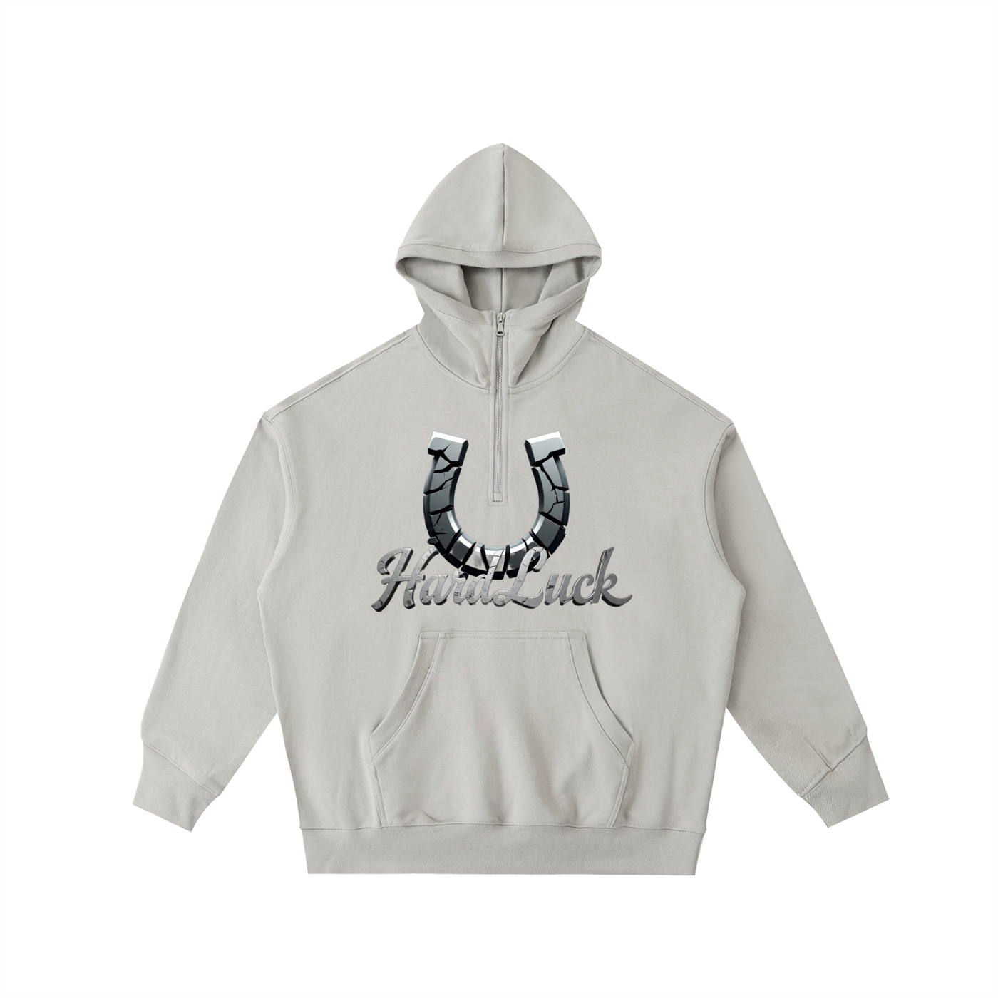 Big Hood Half-Zip Fleece Hoodie