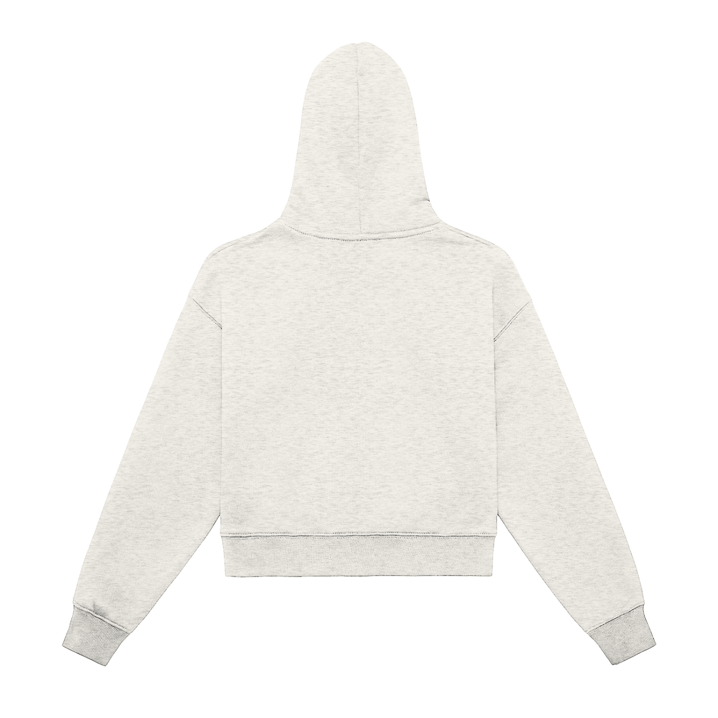 Hard Luck Fleeced Zip-Up Cropped Hoodie