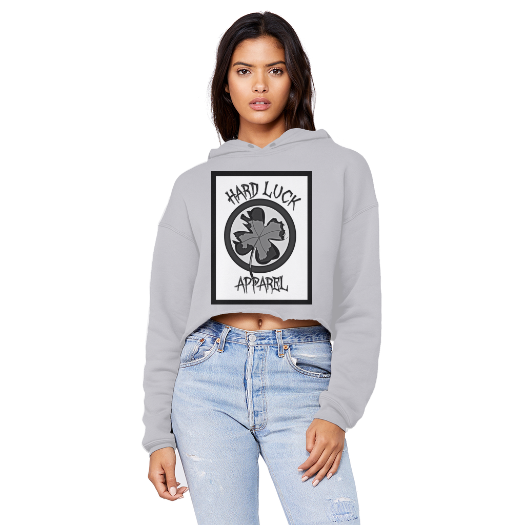 Hard Luck Cropped Raw Edge Boyfriend Hoodie