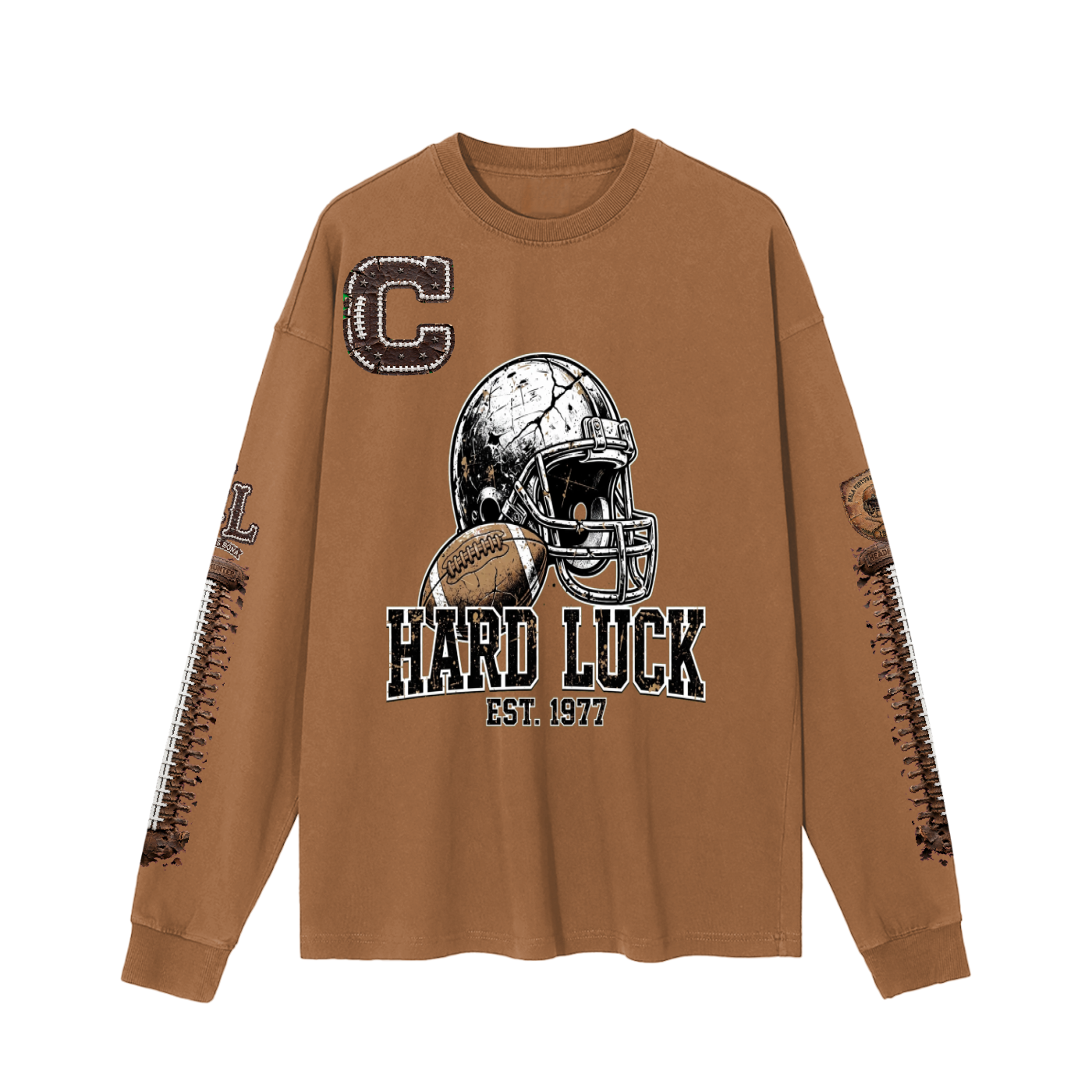 Hard Luck Apparel - Gridiron Gut Check Headhunter 77 Captain Long Sleeve Tee