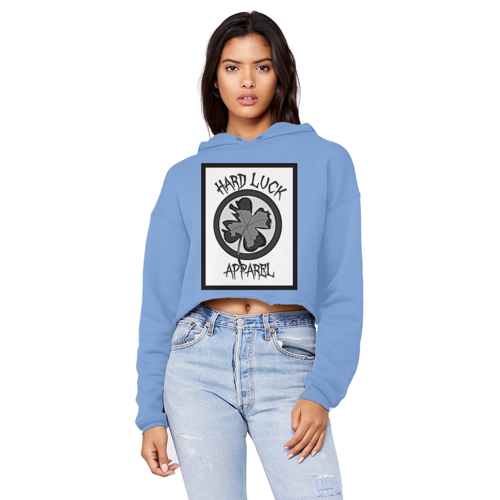 Hard Luck Cropped Raw Edge Boyfriend Hoodie