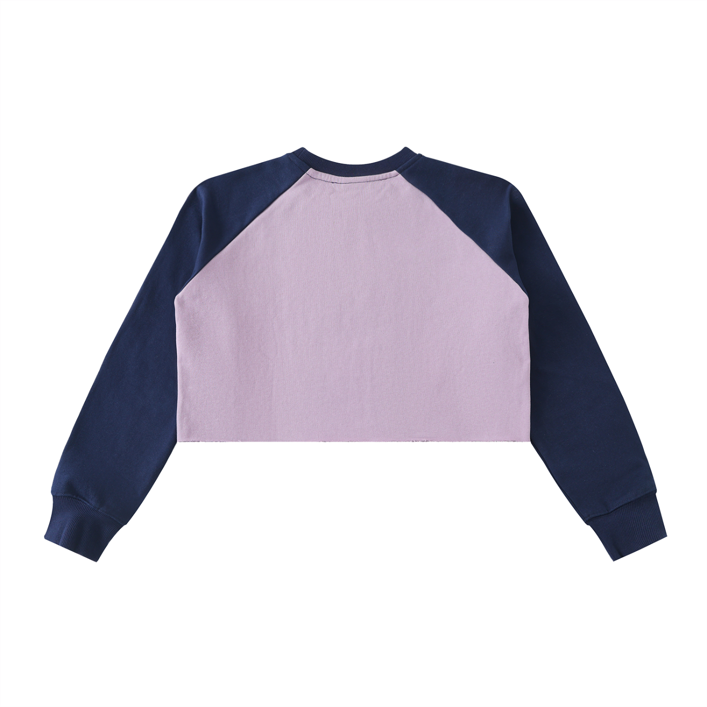 Black Ice rolle the D-ice Raw-Hem Color-Block Raglan Crop Sweatshirt