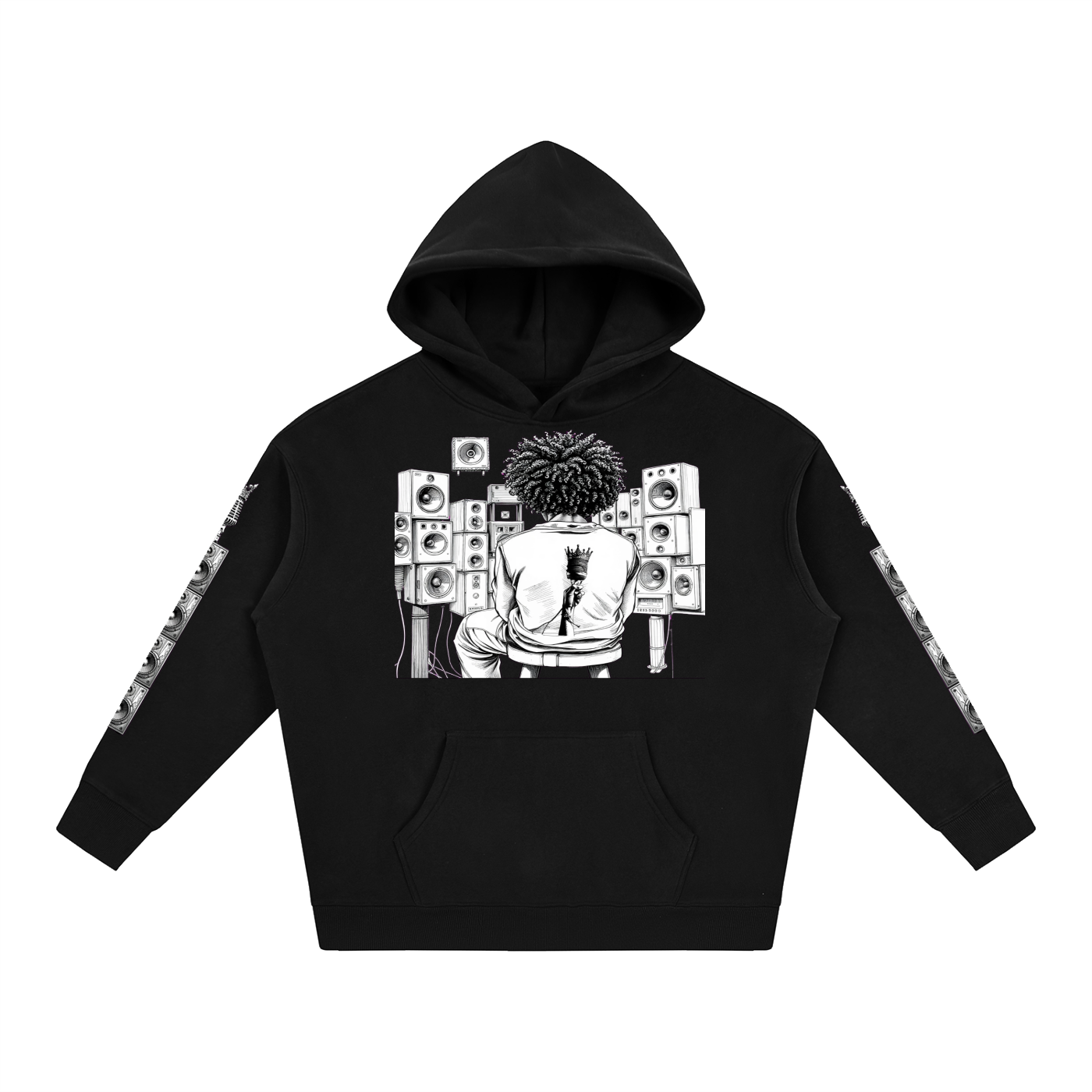 Solid Wall of sound Graphic hoodie