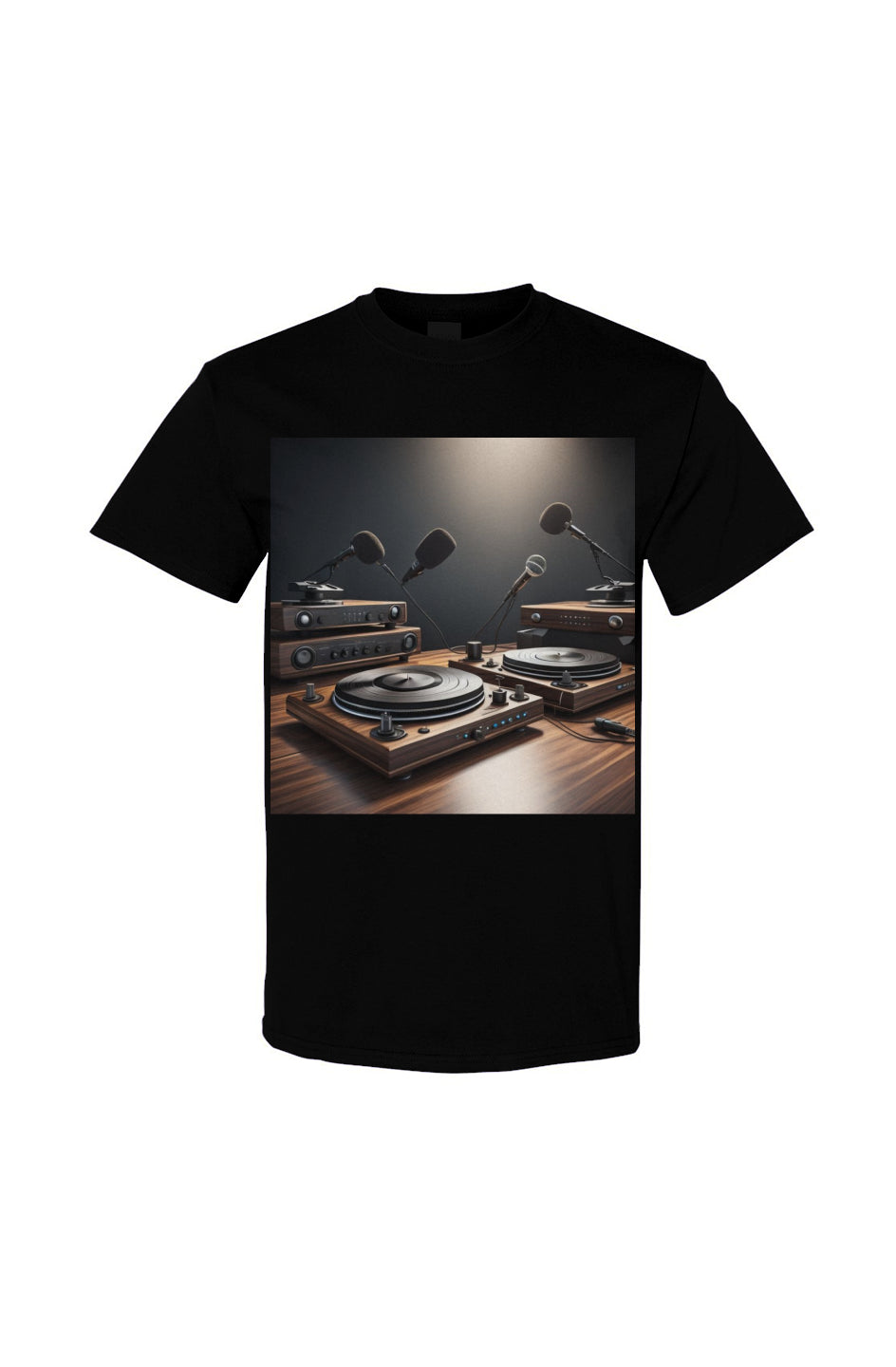 A few turntables and some mics Gildan Cotton T Shirt