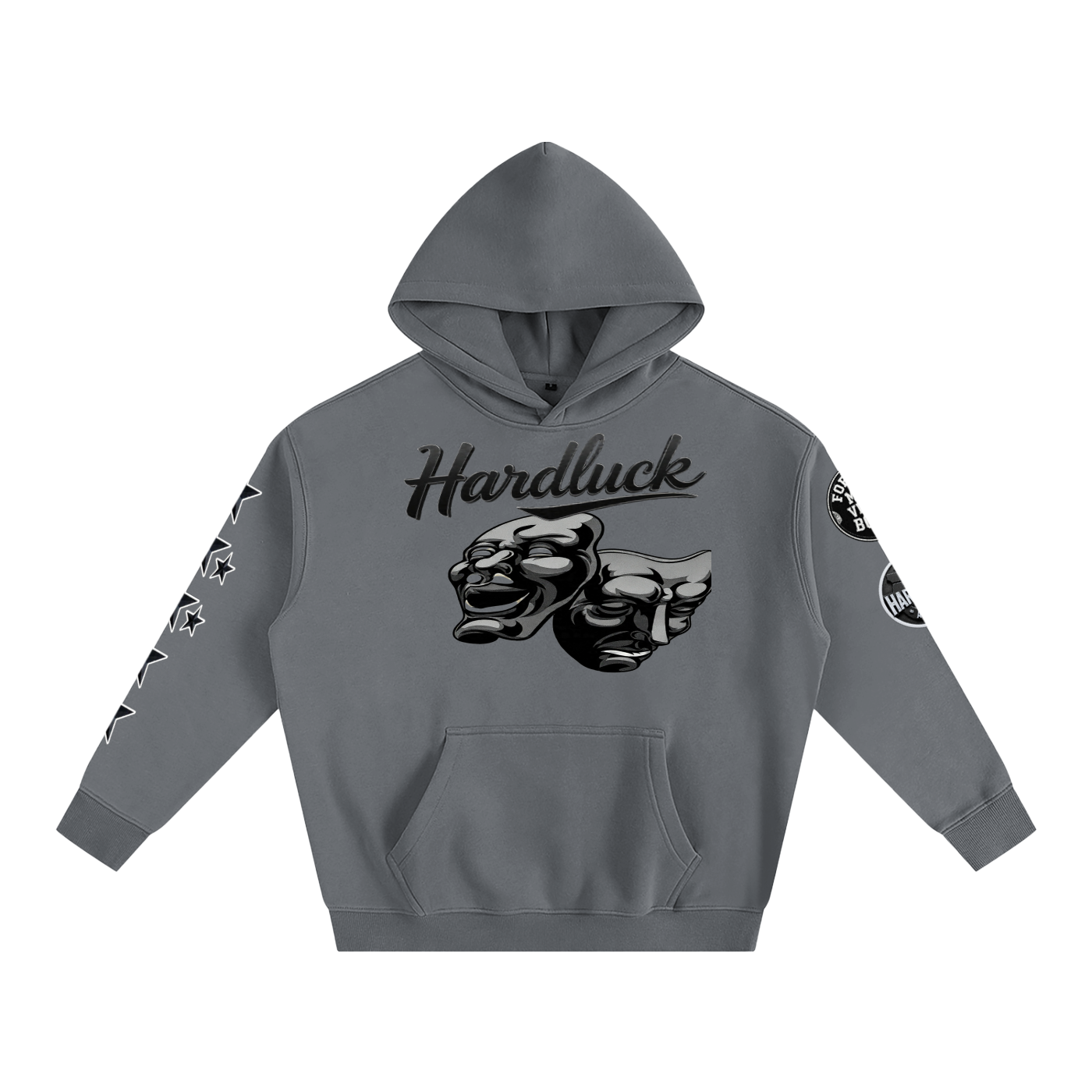 Comedy & Tragedy Oversize Fleeced Hoodie