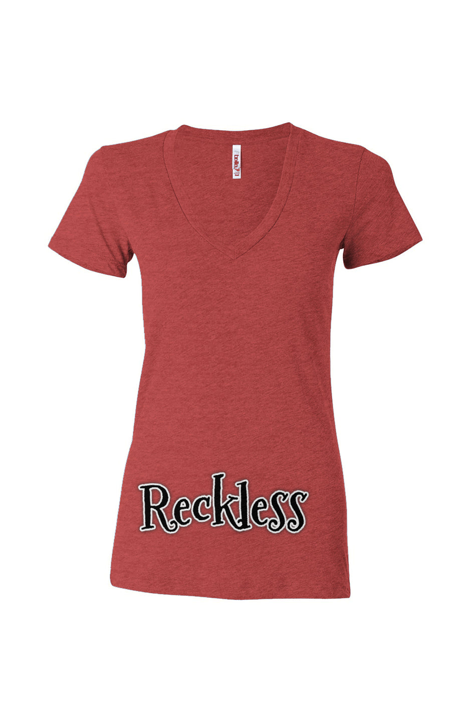 Reckless Women’s Triblend Deep V-Neck Tee