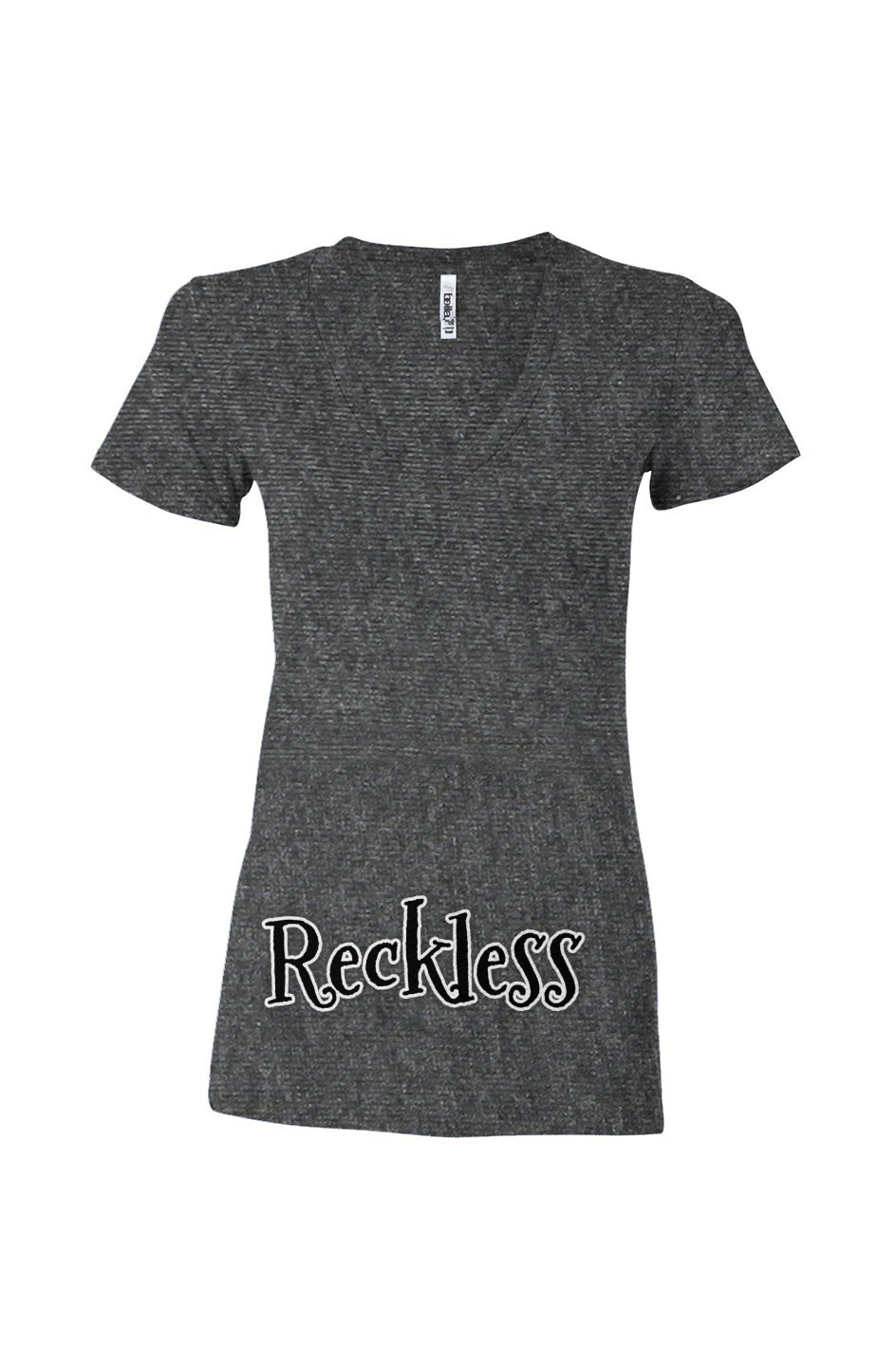 Reckless Women’s Triblend Deep V-Neck Tee