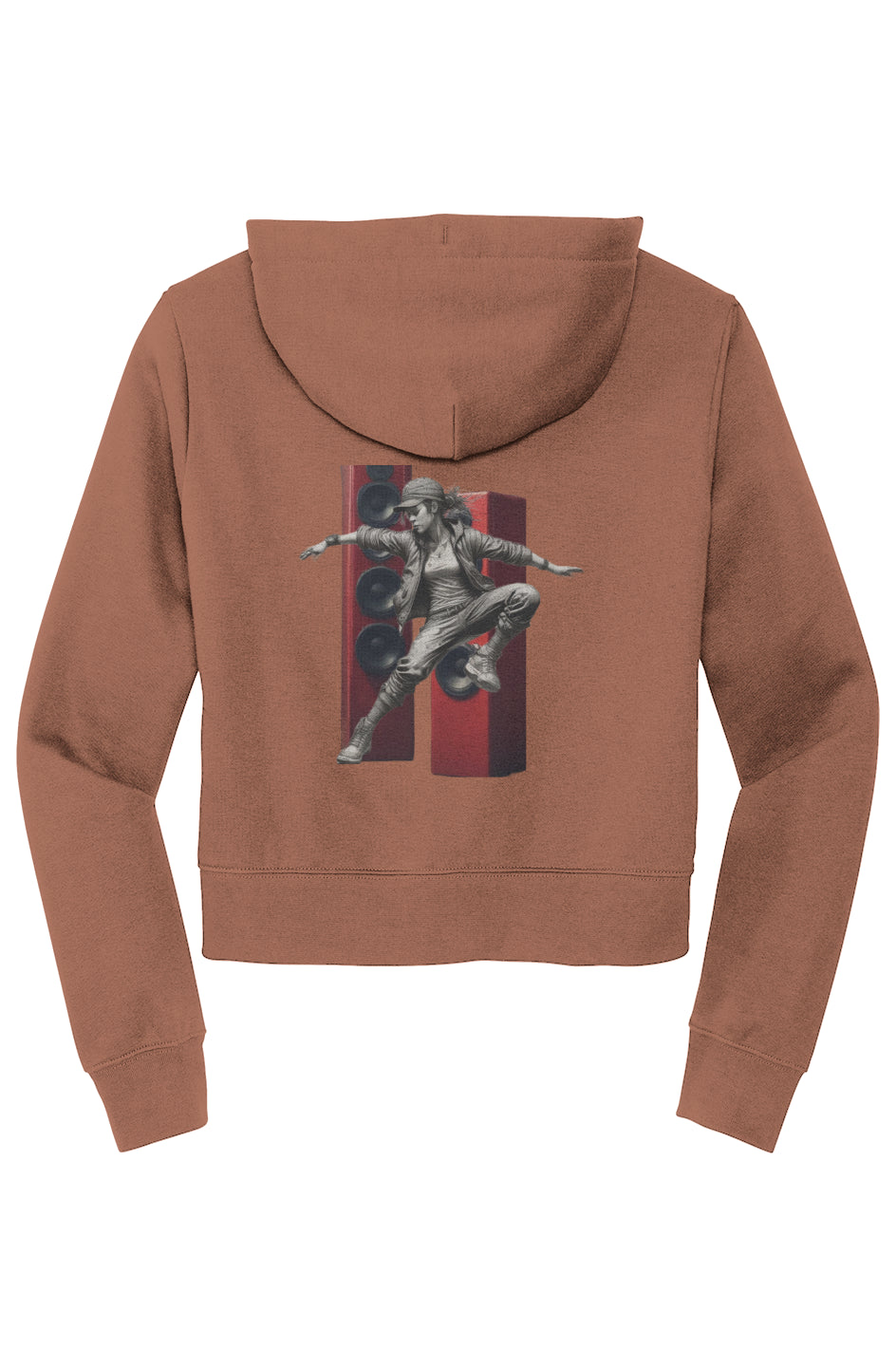 B-girl in motion Womens Zip Hoodie