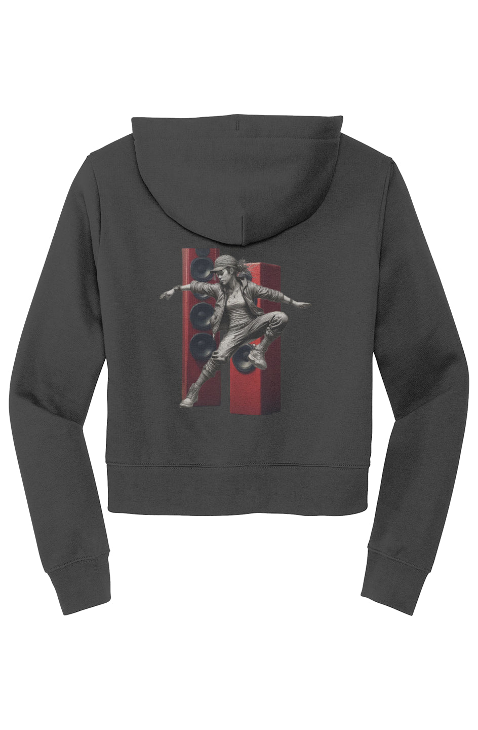 B-girl in motion Womens Zip Hoodie