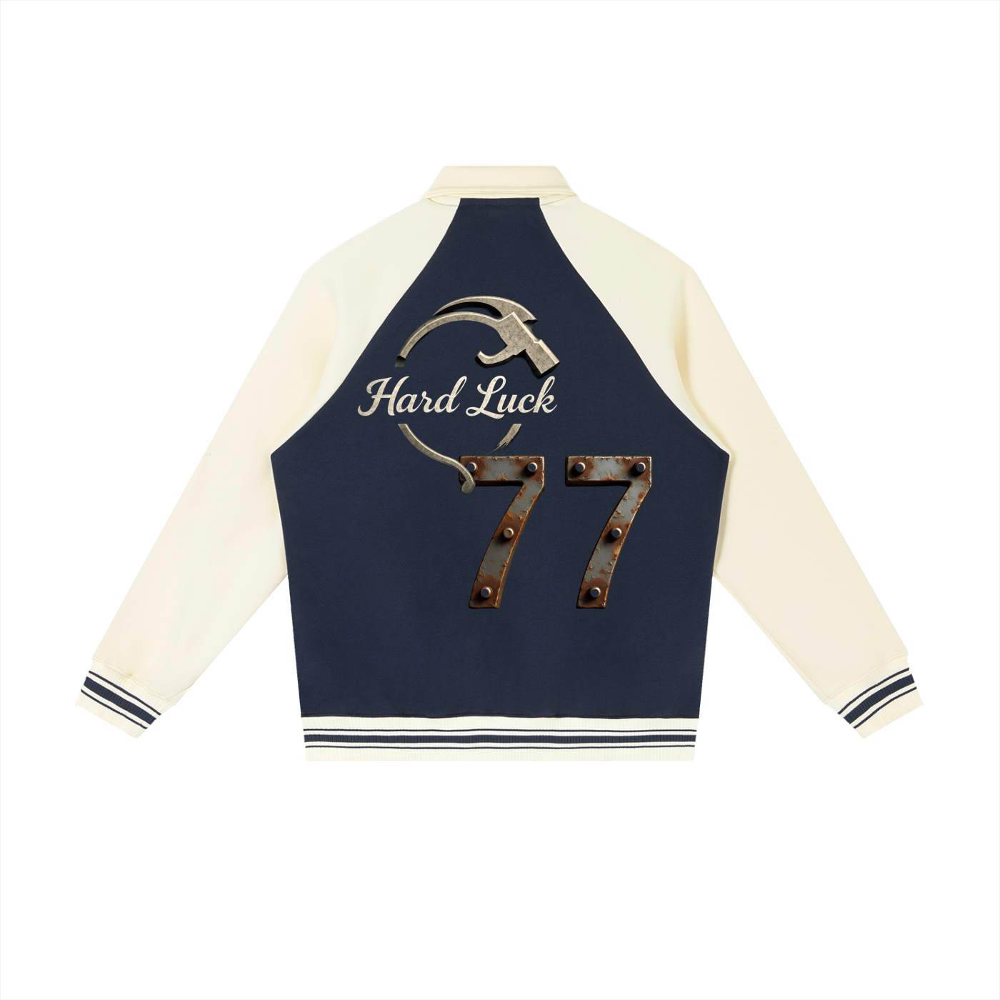 Fortune & Fate "77" Raglan Sleeve Baseball Jacket