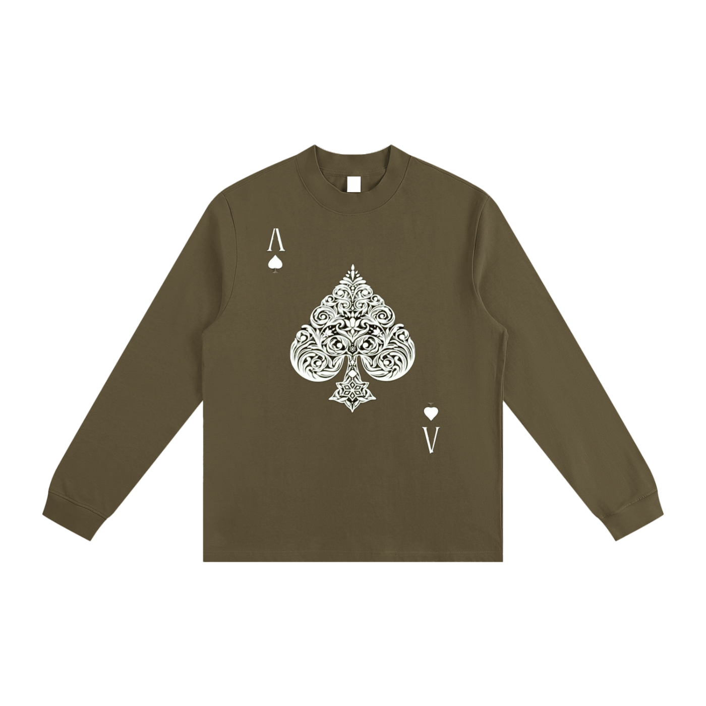 Aces  Non-Shrink Mock Neck Sweatshirt