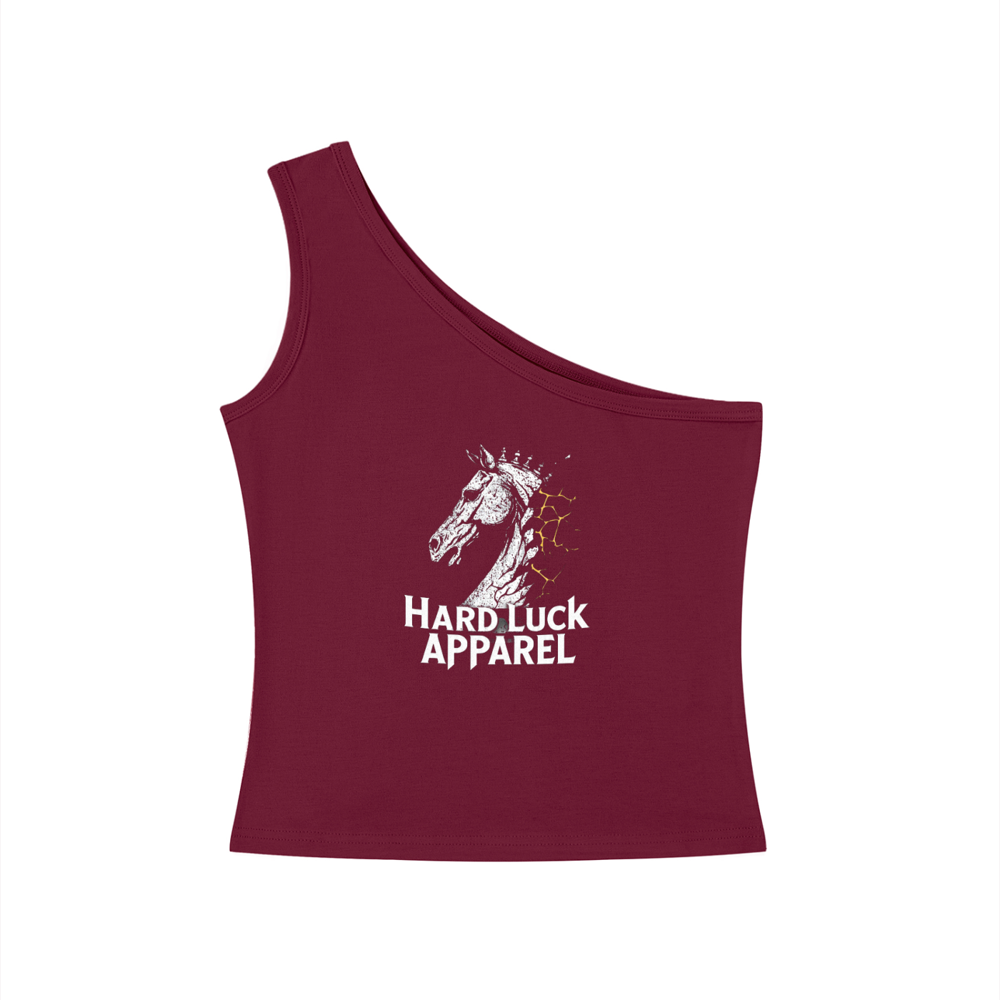 The last Move One-Shoulder Crop Tank Top