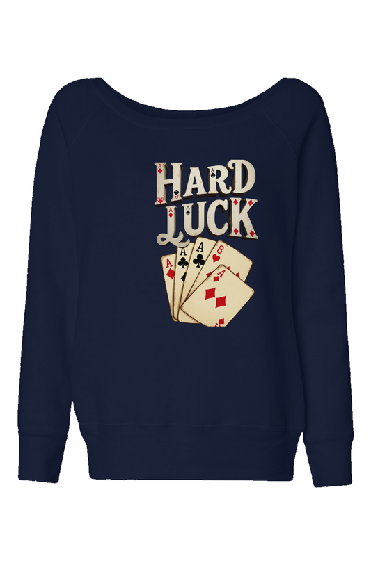 Womens Wide Neck Sweatshirt